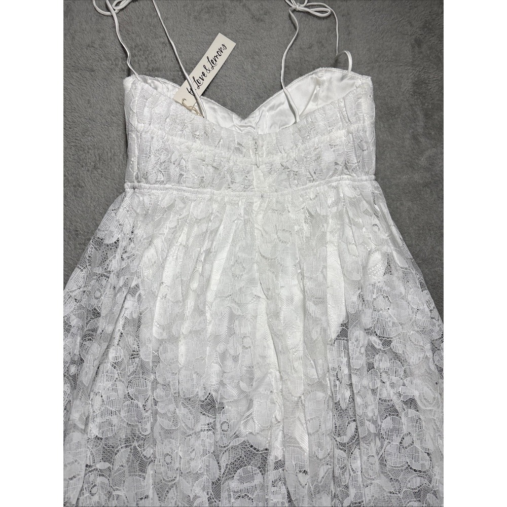 NWT For Love and Lemons Lorena Maxi Dress White Lace Size XS - Picture 13 of 14